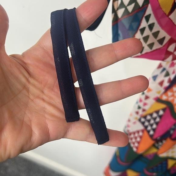 ANTHROPOLOGIE MAEVE Geometric Multicolor Print Dress Swim Cover-Up Size 4 - Picture 5 of 16